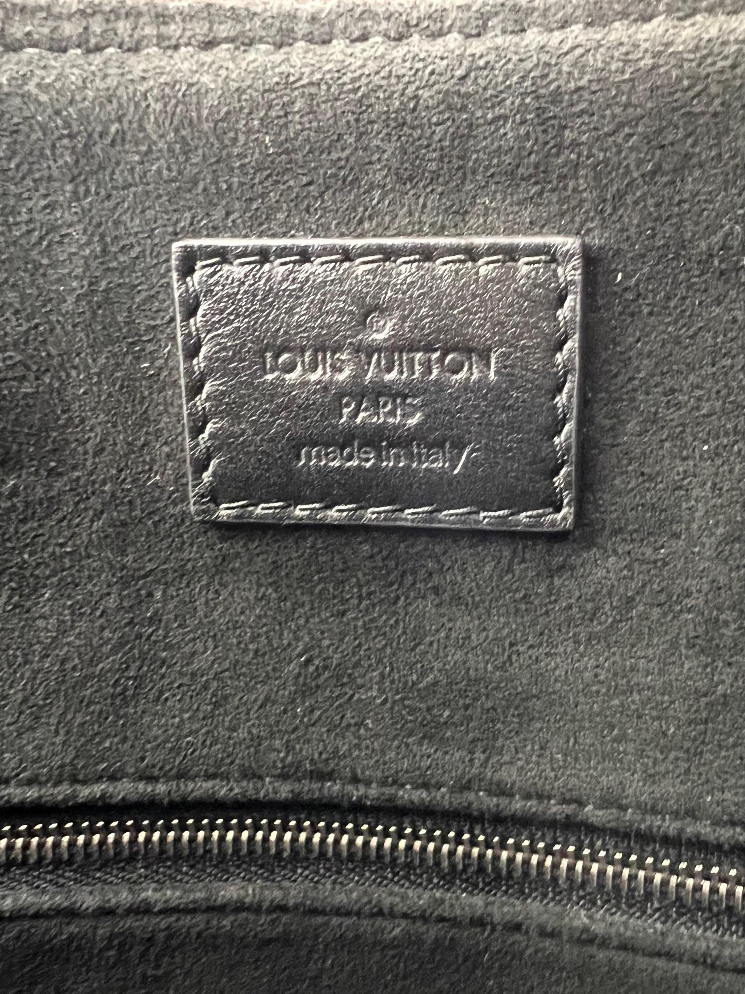 Louis Vuitton Monogram Shine Doc PM Black hand Crossbody Bag 1