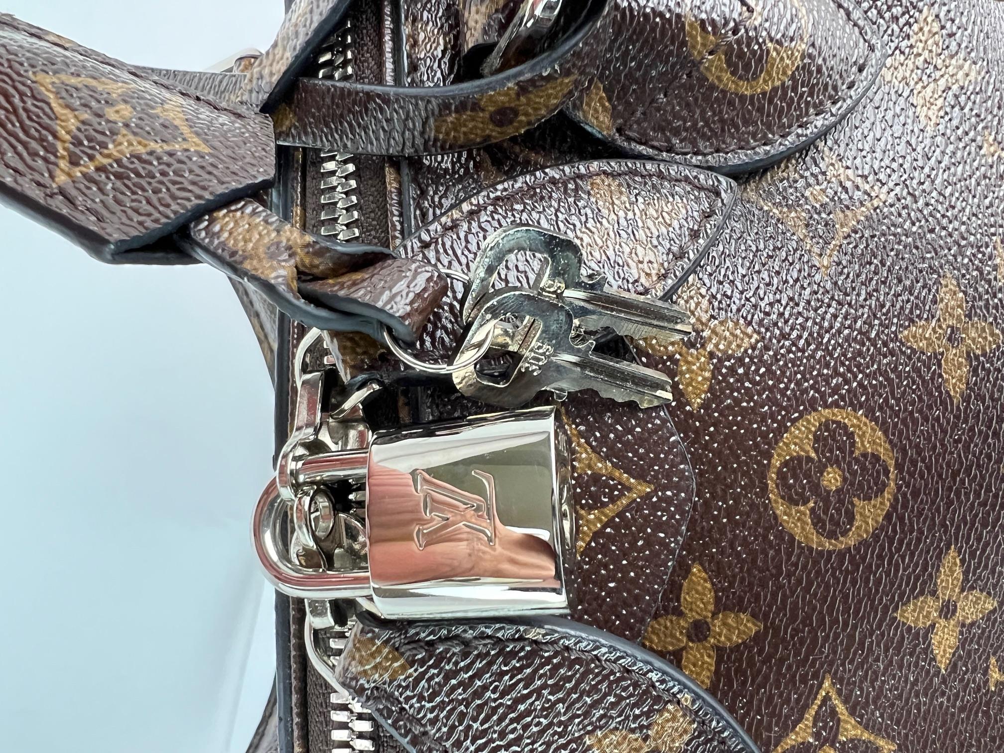 Louis Vuitton Monogram Shine Doc PM Black hand Crossbody Bag 4