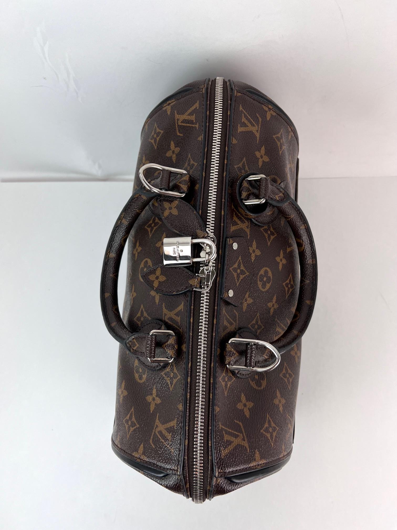 Louis Vuitton Monogram Shine Doc PM Black hand Crossbody Bag 5