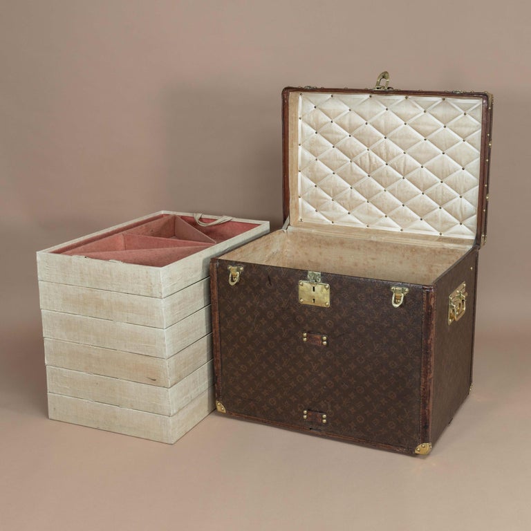 Louis Vuitton Monogram Shoe Trunk, circa 1905 For Sale at 1stDibs