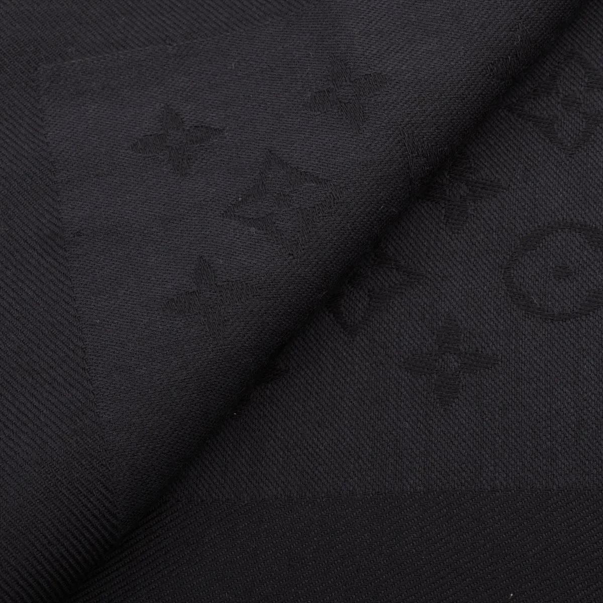 Sciarpa in seta Monogram Louis Vuitton Nero In condizioni buone a Indianapolis, IN