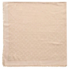 Scialle/Sciarpa in misto lana e seta Louis Vuitton Monogram