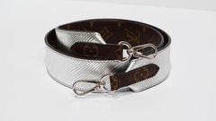 Louis Vuitton Monogram Silber Metallic Wendbares Umhängetasche mit Umhängetasche