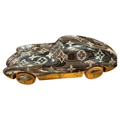 Louis Vuitton Monogram Silberfarbener Auto-Briefbeschwerer