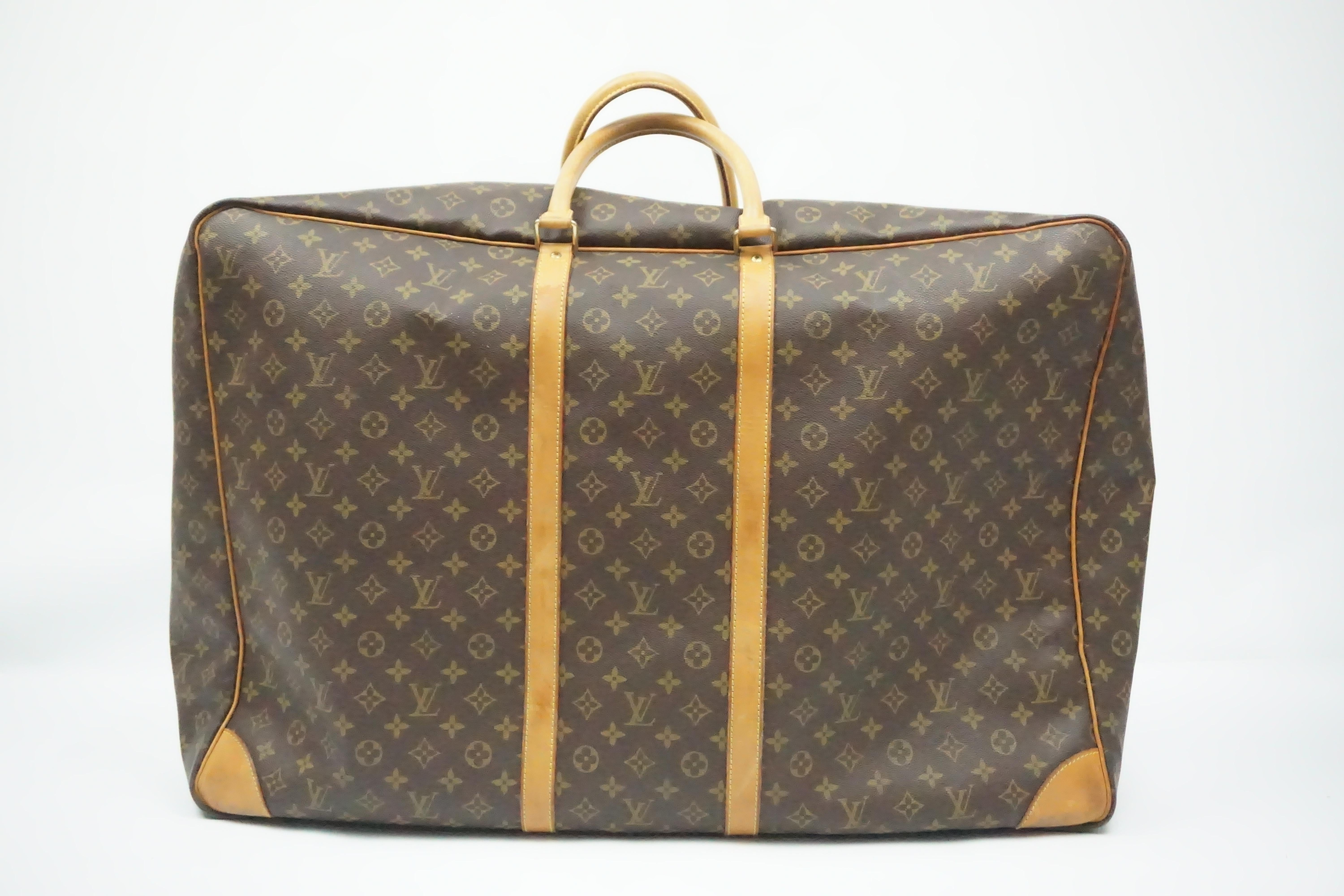 Brown Louis Vuitton Monogram Sirius 70 Large Luggage