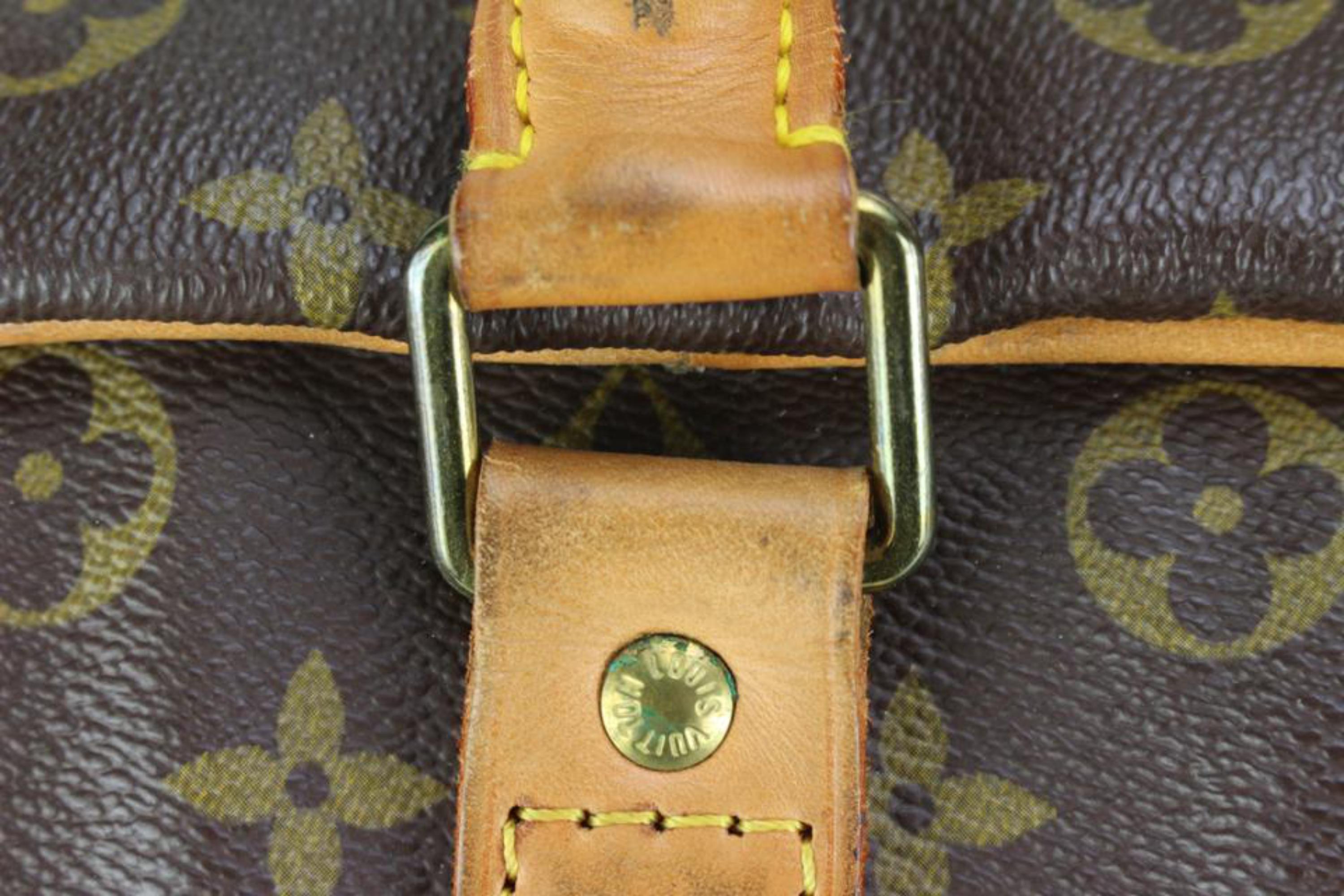 Vintage 80s Louis Vuitton Sirius Brown LV Monogram Travel Bag Suitcase Soft