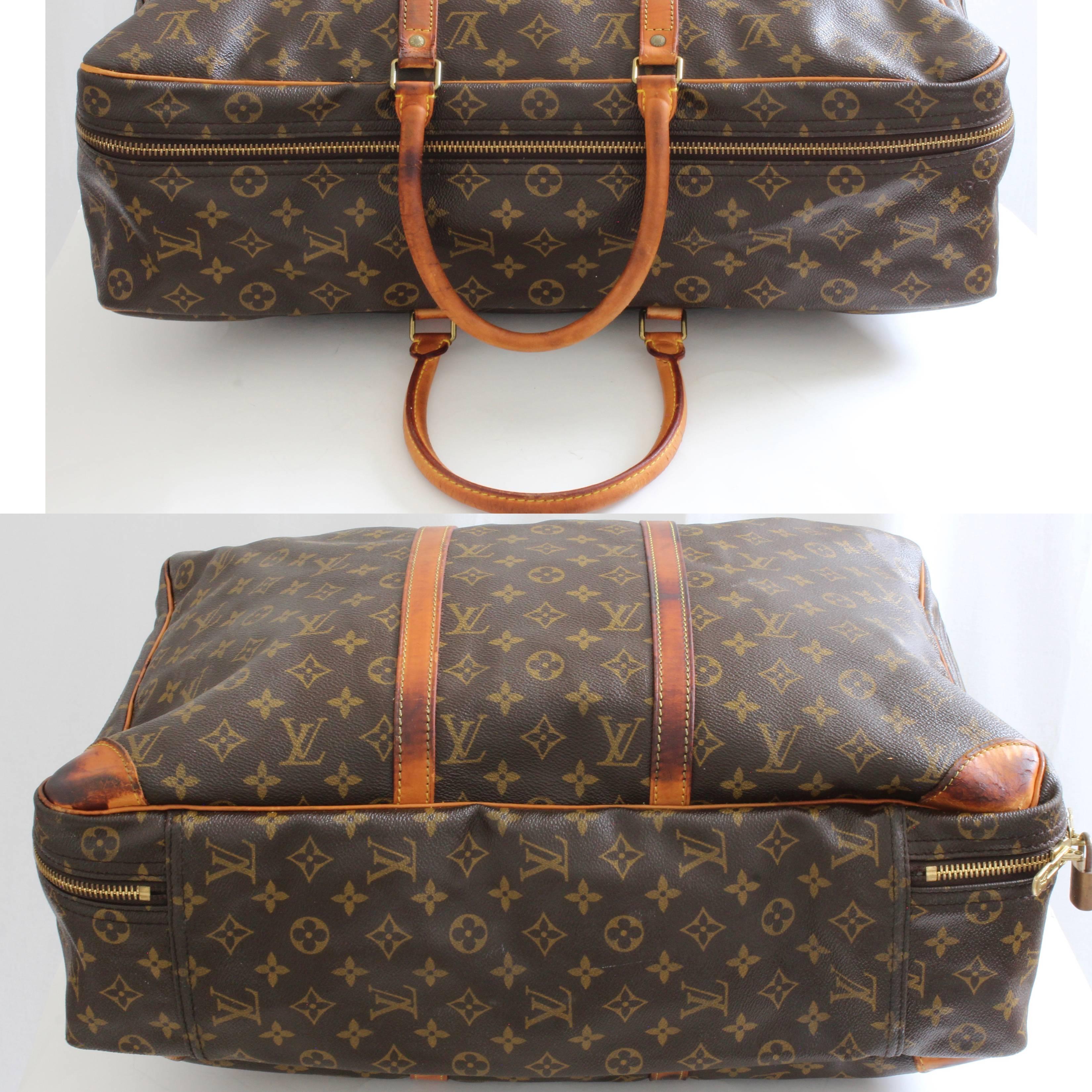 Louis Vuitton Monogram Sirius Suitcase 50cm Luggage Weekender Travel Bag 80s In Good Condition In Port Saint Lucie, FL