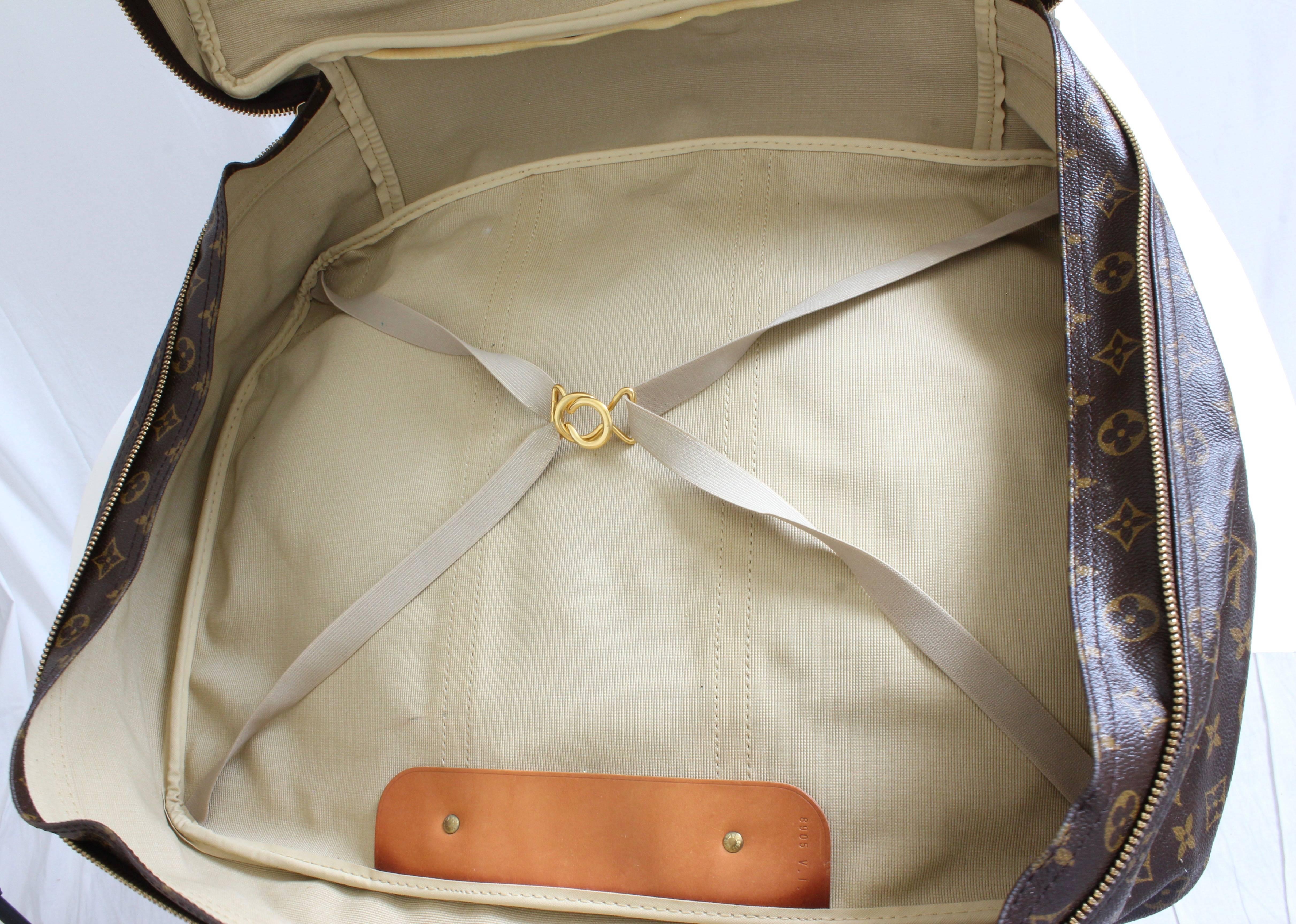 Louis Vuitton Monogram Sirius Suitcase 50cm Luggage Weekender Travel Bag 80s  1