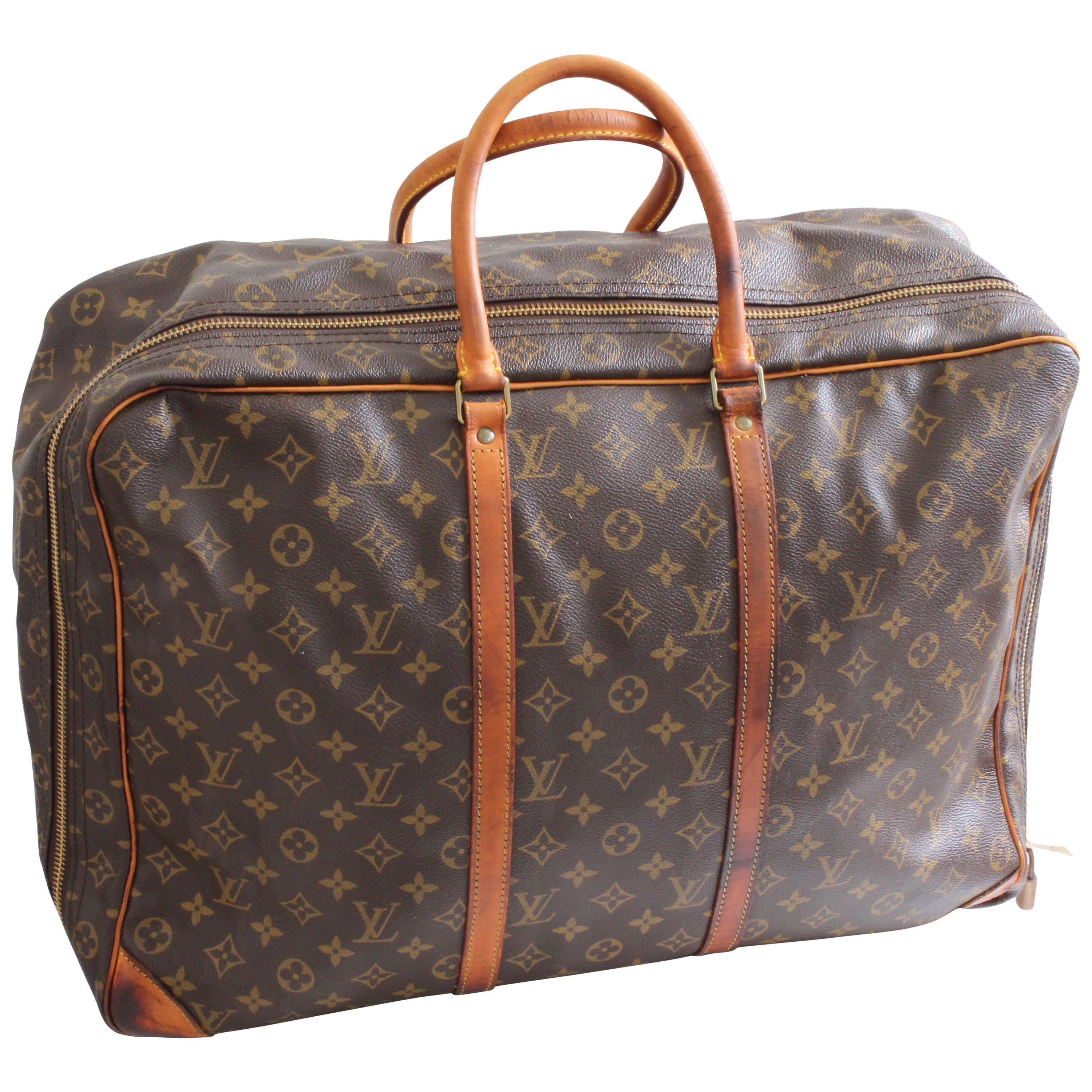 Louis Vuitton Monogramm Sirius Koffer 50cm Gepäck Weekender Reisetasche 80er Jahre