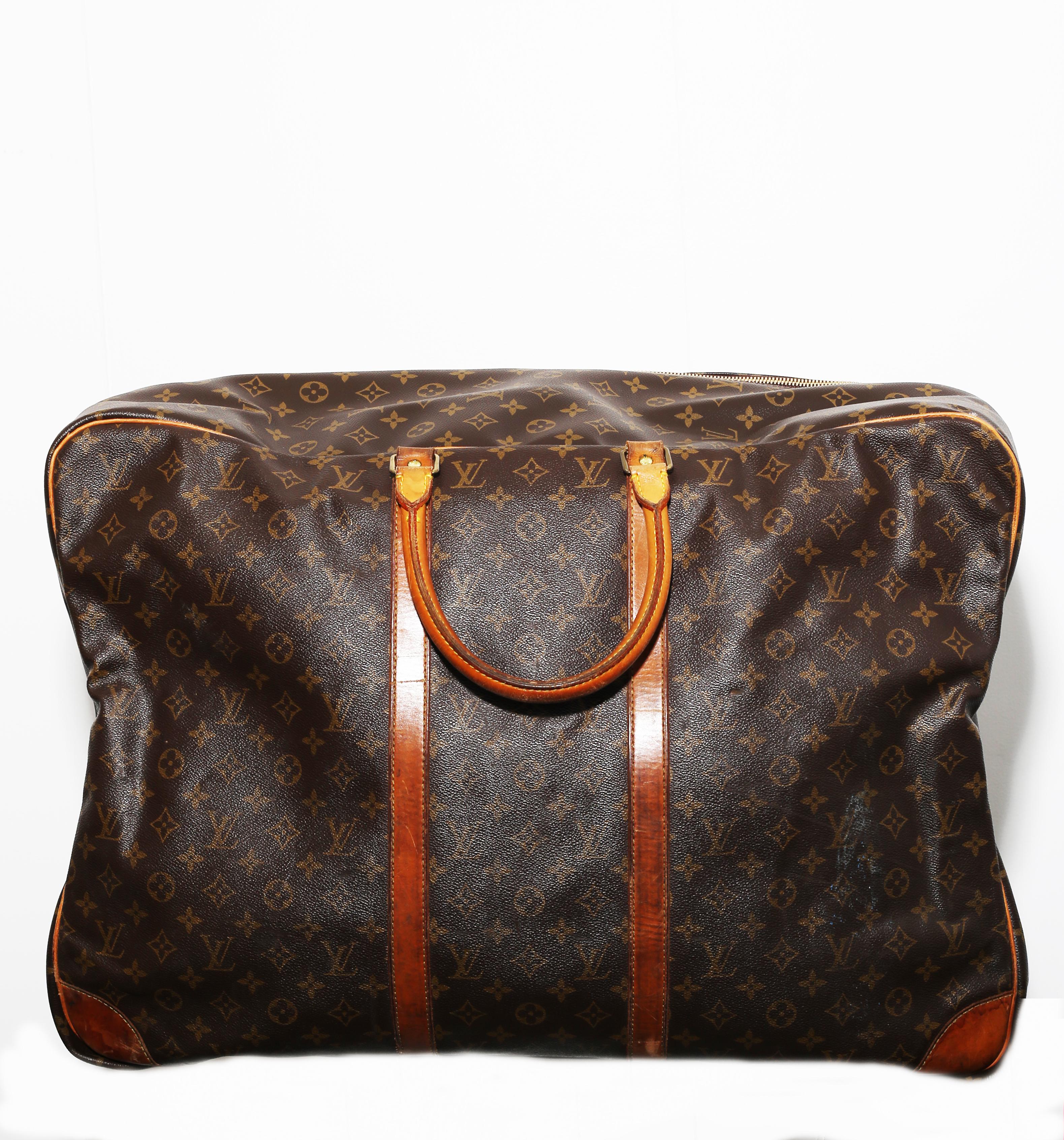 Black Louis Vuitton Monogram Sirius Suitcase 65cm Luggage Weekender Travel Bag 90´s