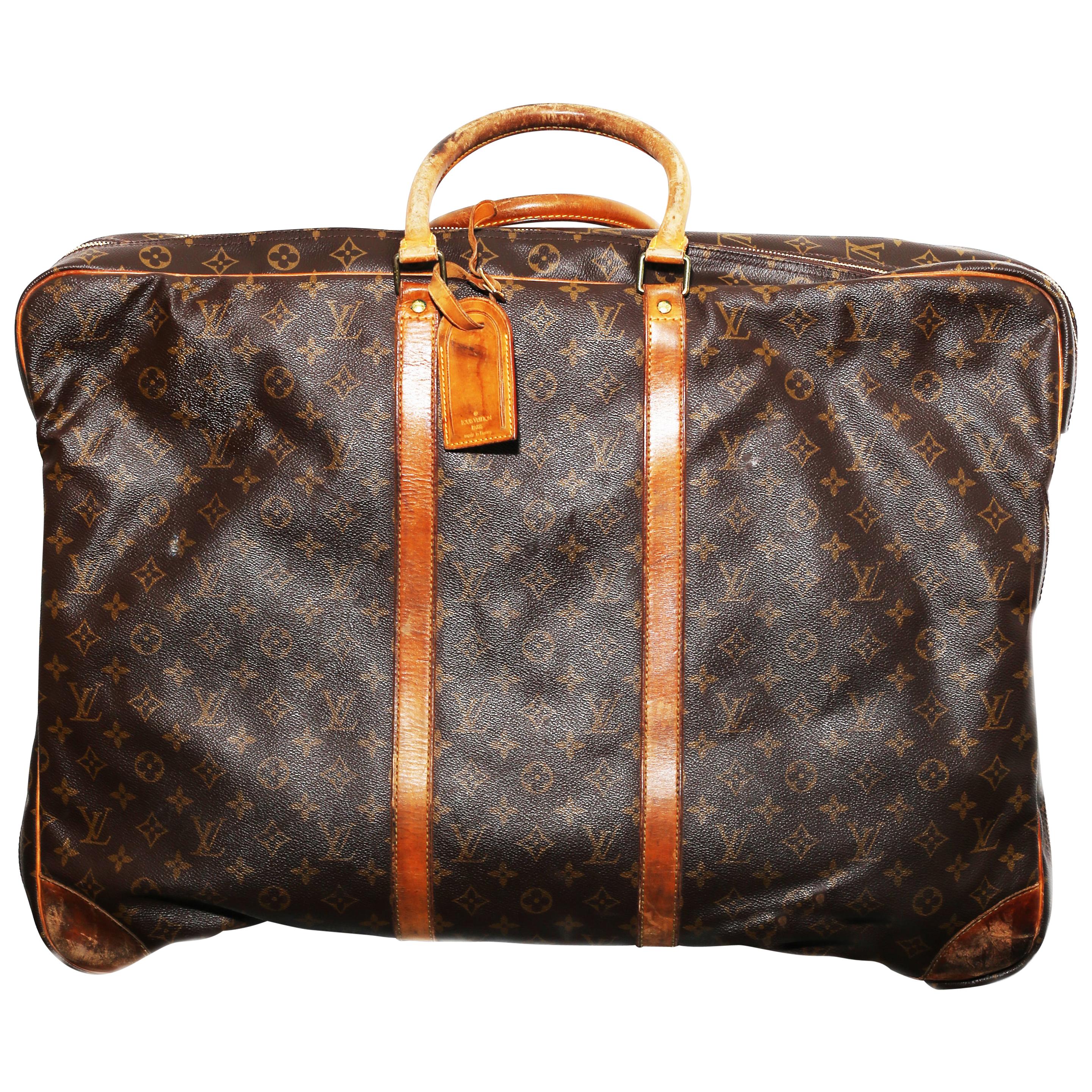 Louis Vuitton Monogram Sirius Suitcase 65cm Luggage Weekender Travel Bag 90´s