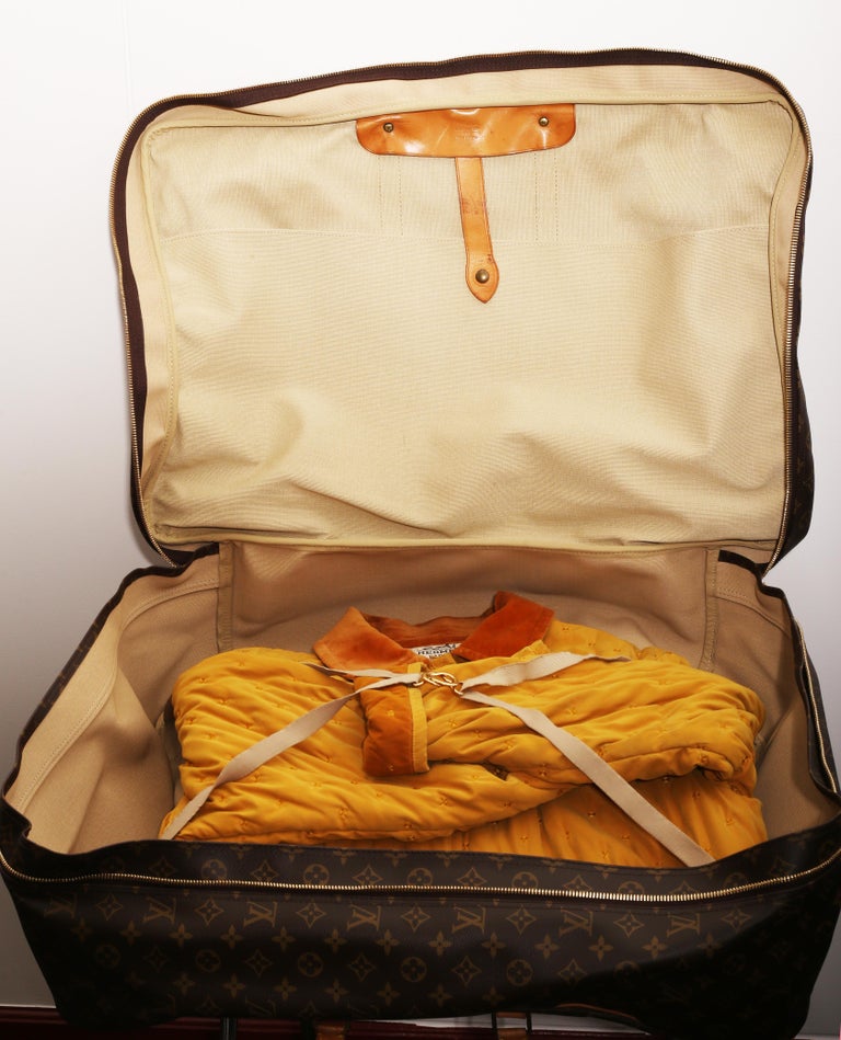Louis Vuitton Monogram Sirius Suitcase 70cm Luggage Weekender Travel Bag 80s For Sale 3