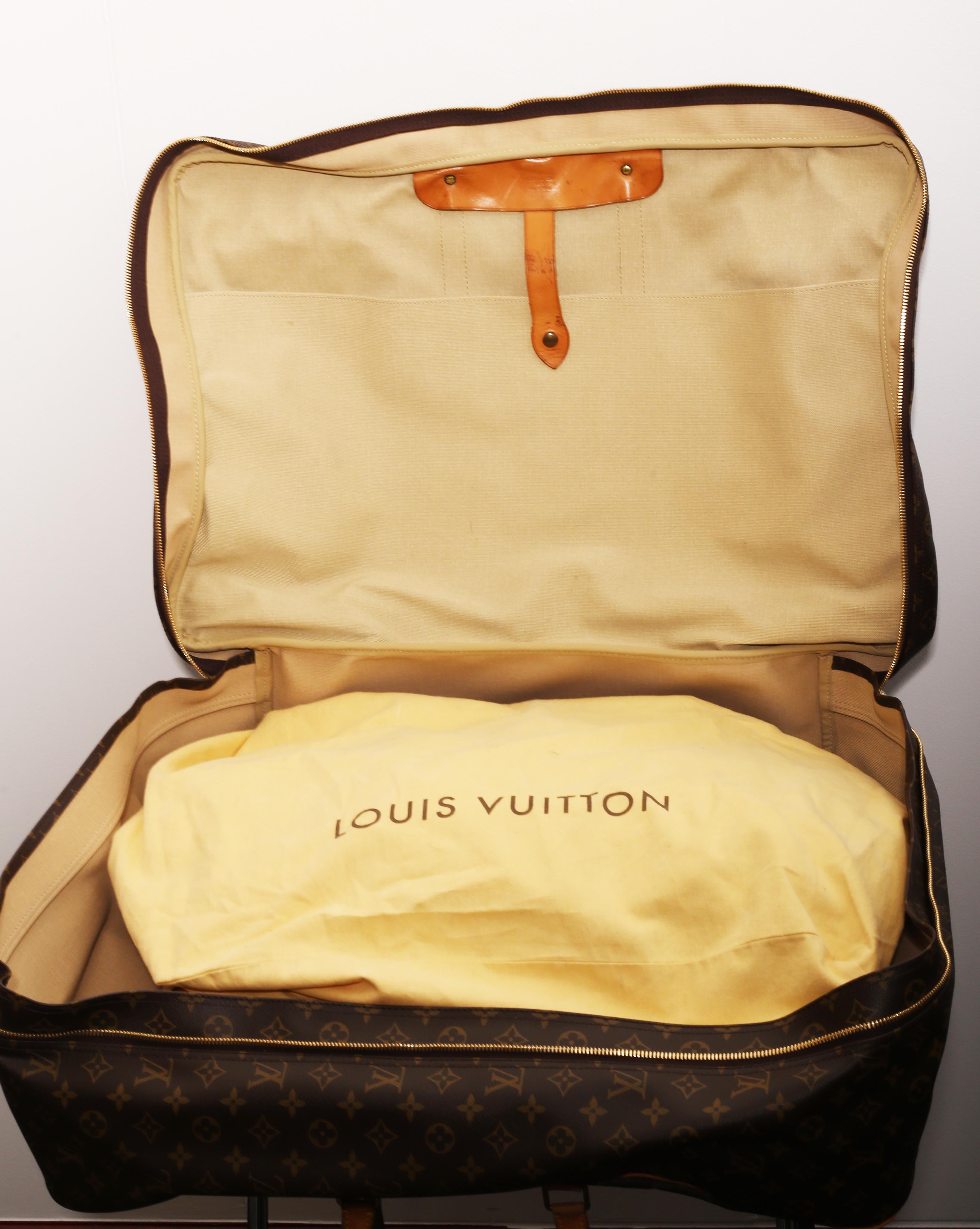 Louis Vuitton Monogram Sirius Suitcase 70cm Luggage Weekender Travel Bag 80s 1