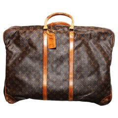 Vintage Louis Vuitton Monogram Sirius Suitcase 70cm Luggage Weekender Travel Bag 80s