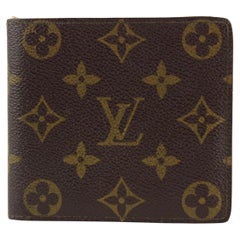 Used Louis Vuitton Monogram Slender Multiple Marco Florin Men's Bifold Wallet 3L14