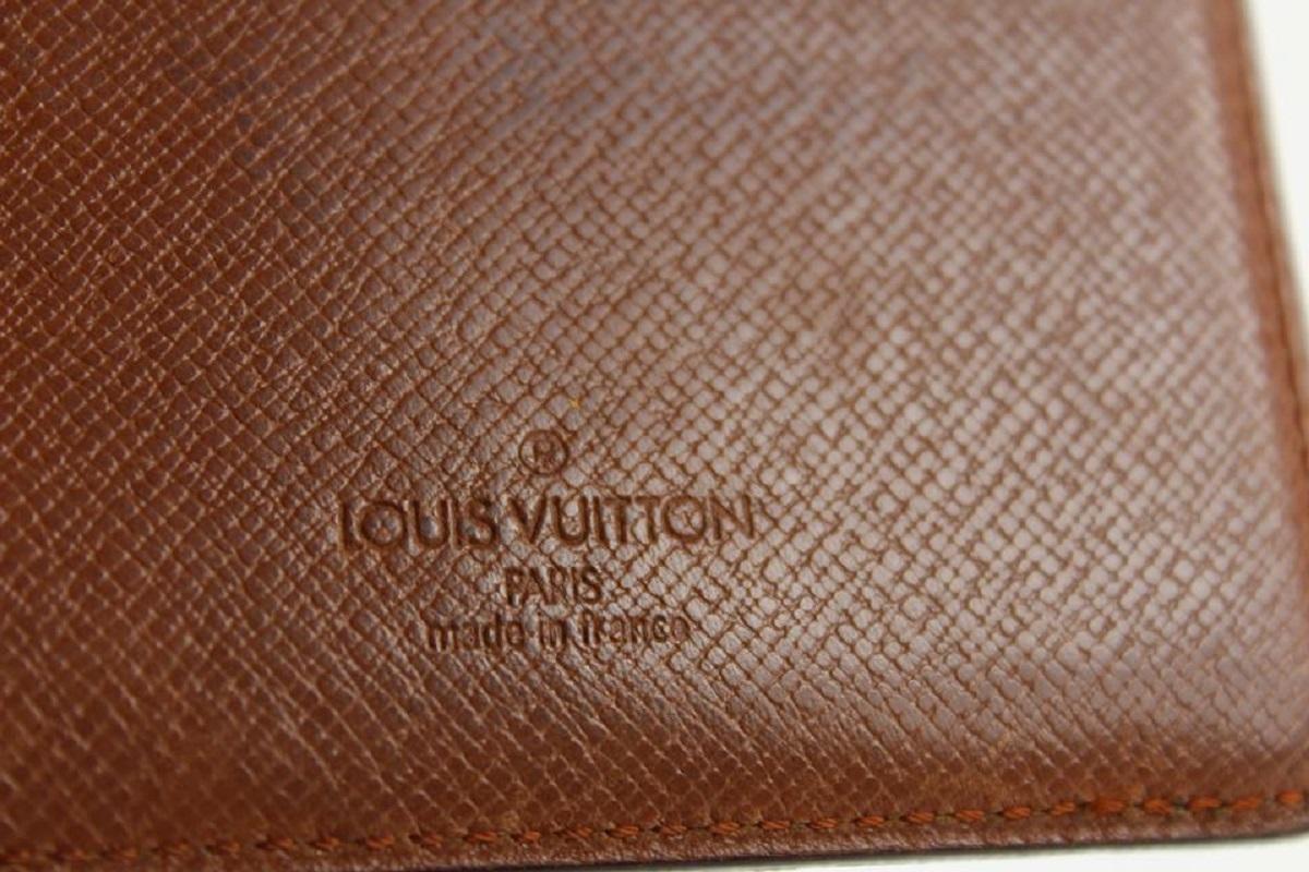 Black Louis Vuitton Monogram Slender Multiple Marco Florin Men's Bifold Wallet For Sale