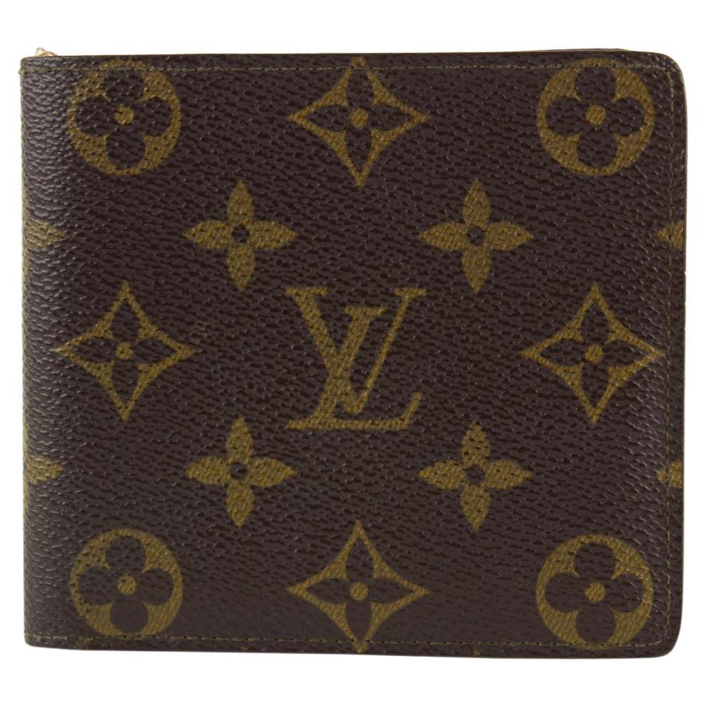 Louis Vuitton Monogram Canvas Leather LV Marco Bifold Wallet LV-0813N-0004