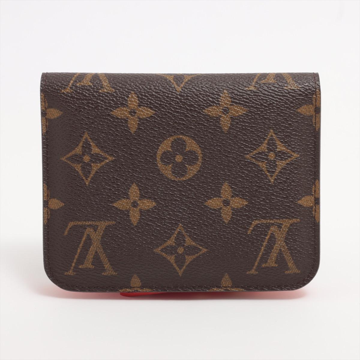Louis Vuitton Monogram Small Bi-fold Wallet Orange In Good Condition For Sale In Indianapolis, IN