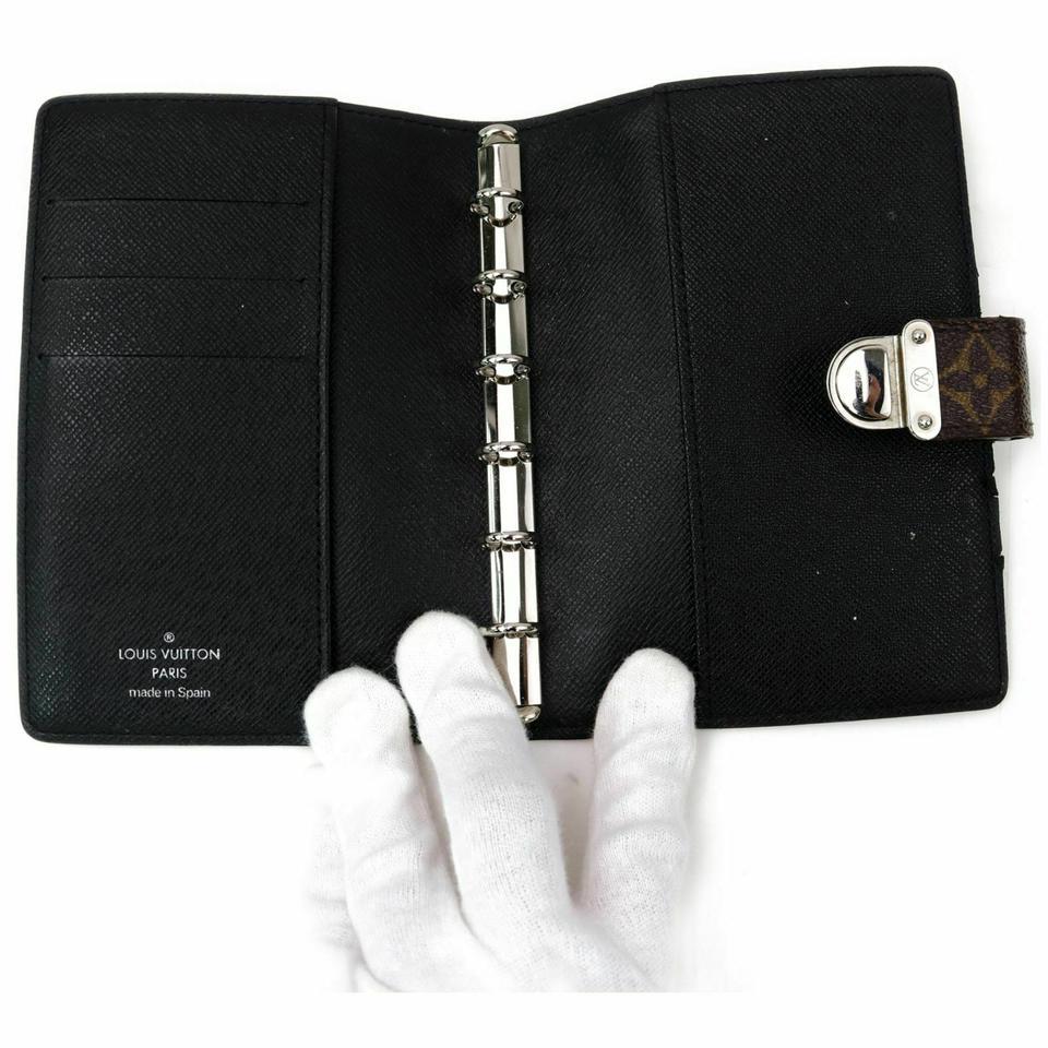 Black Louis Vuitton Monogram Small Ring Agenda Koala PM Diary Cover 861268