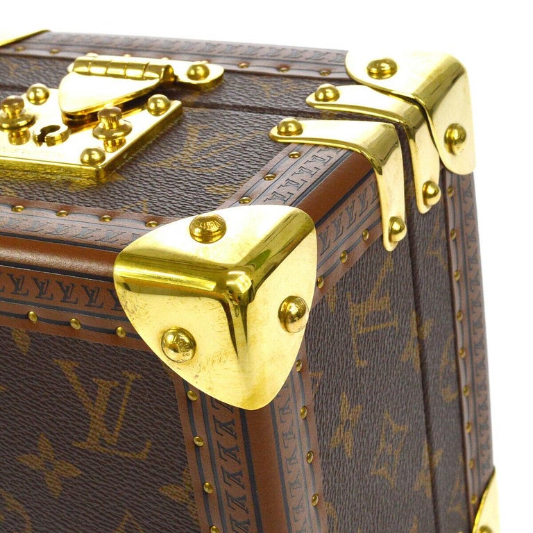 Louis Vuitton Monogram Small Travel Men's Women's Jewelry Watch Case