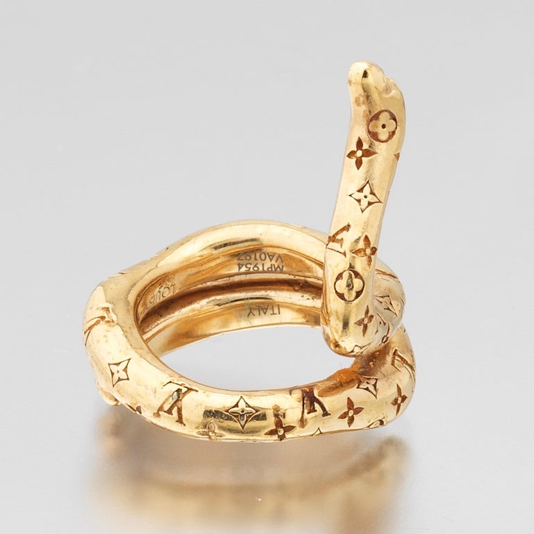 Louis Vuitton Monogram Snake Ring at 1stDibs  louis vuitton ring, louis  vuitton snake, lv snake