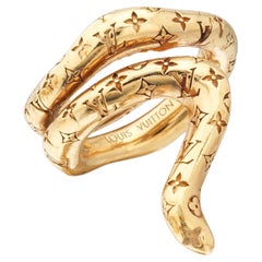 Louis Vuitton - Bague en serpent avec monogramme