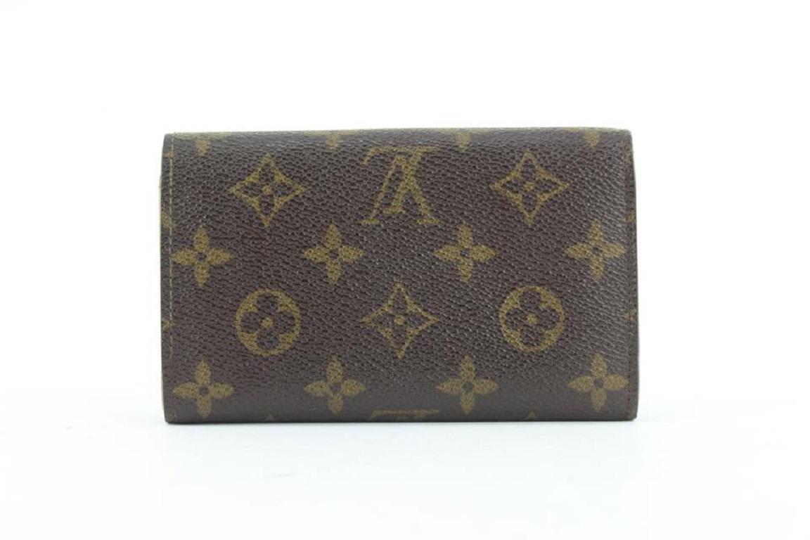 Women's Louis Vuitton Monogram Snap Compact Wallet 440lvs61 For Sale