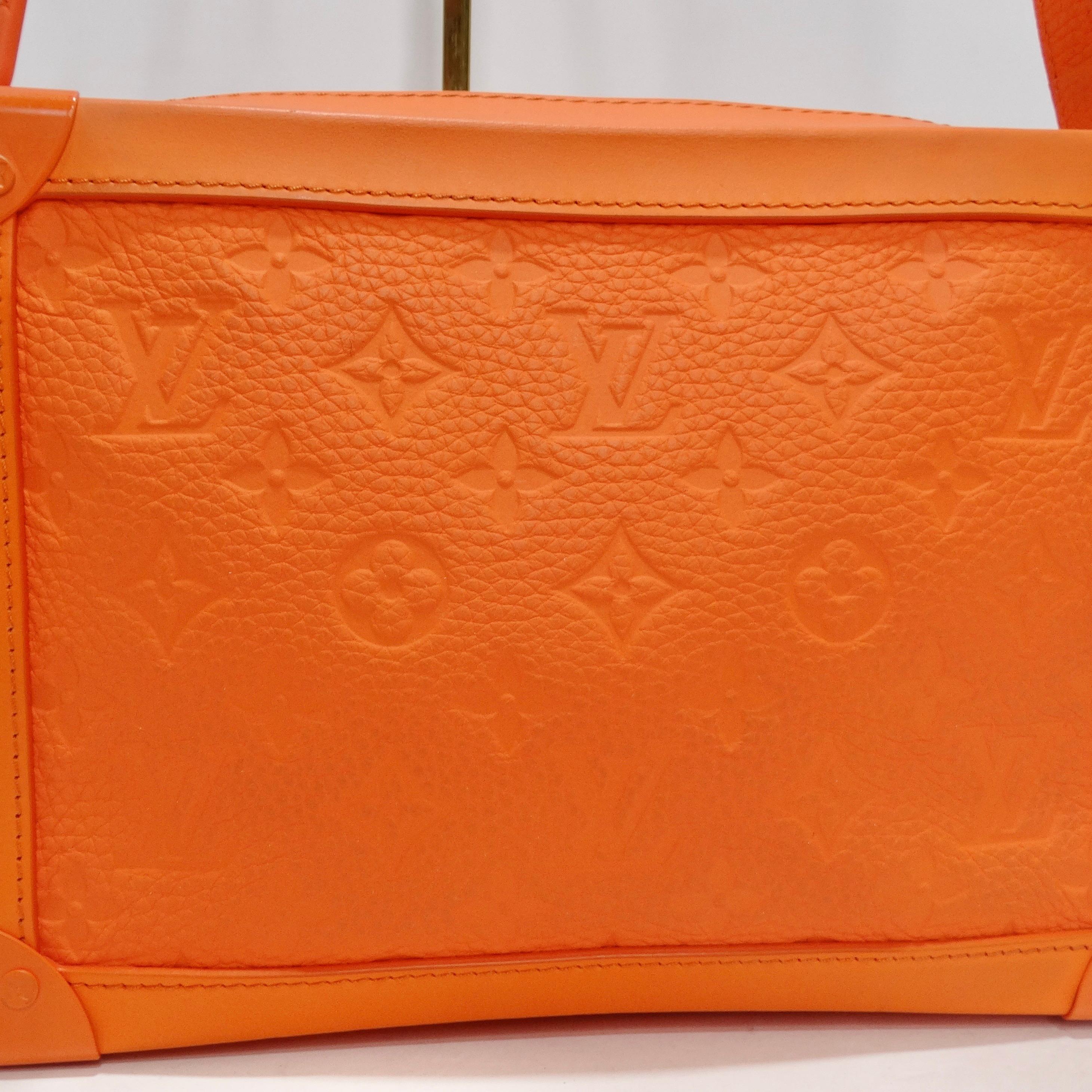Louis Vuitton Monogram Soft Trunk Orange In Excellent Condition In Scottsdale, AZ