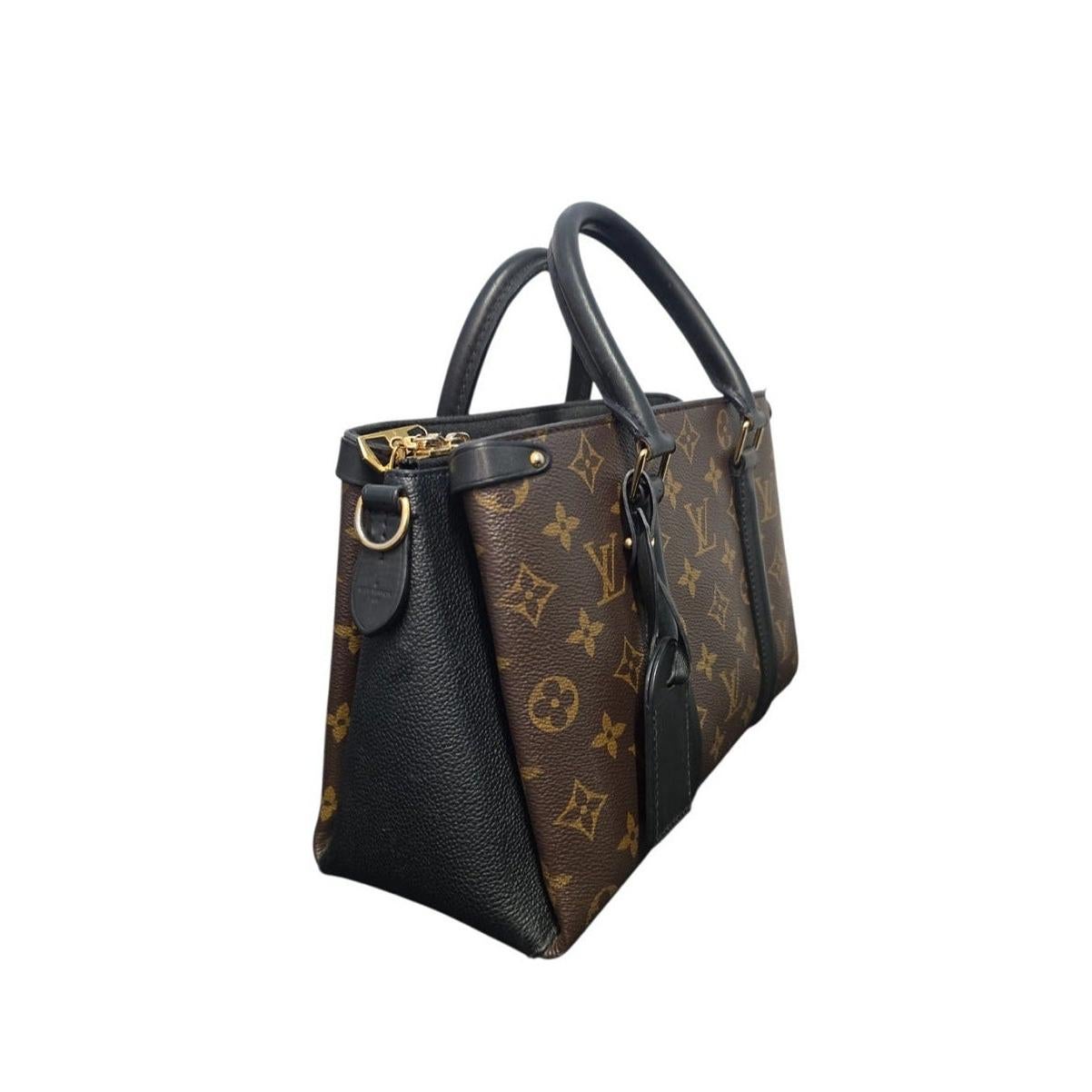 da uomo o donna Louis Vuitton Monogram BB Satchel NM Nero in vendita