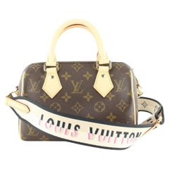 Monogrammierte Speedy 20 Bandouliere mit schwarzem Riemen von Louis Vuitton 1LVJ1214