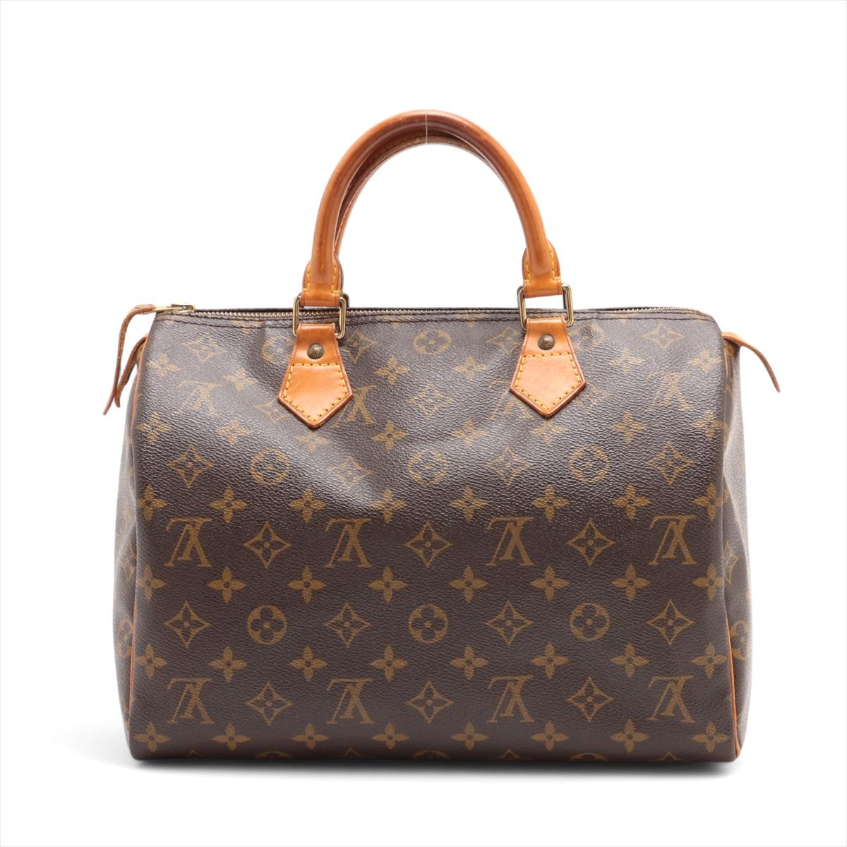 Gray Louis Vuitton Monogram Speedy 30