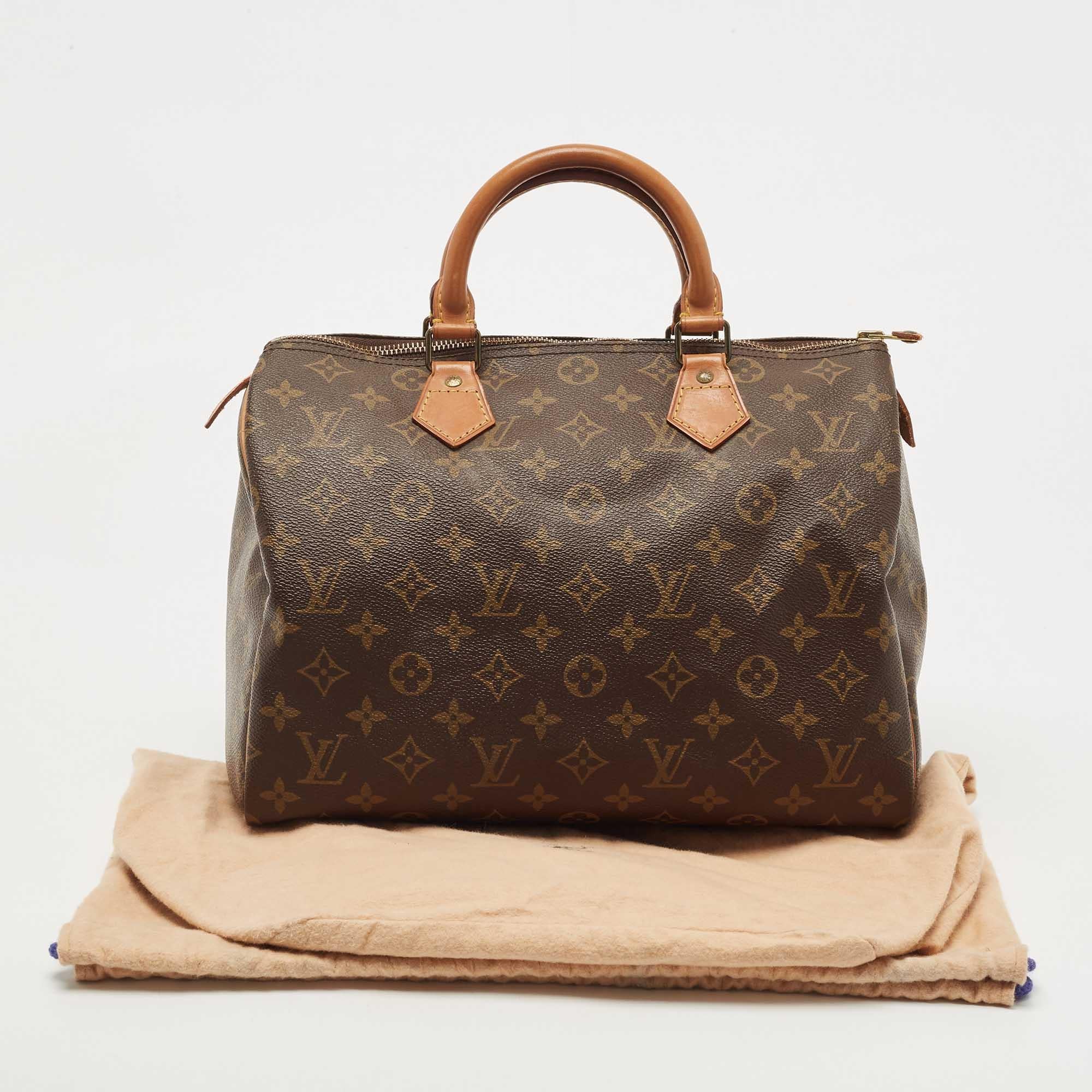 Louis Vuitton Monogram Speedy 30 Hand Bag M41526 LV Auth 33397 13