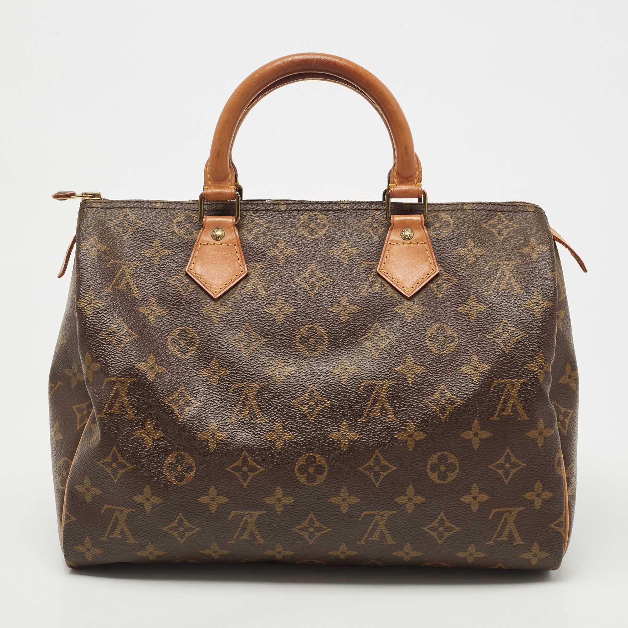 The iconic Speedy from Louis Vuitton was first created for everyday use as a smaller version of their famous Keepall bag. A true classic in shape and design, this Speedy is a buy you will love.

Includes: Dust bag and Card