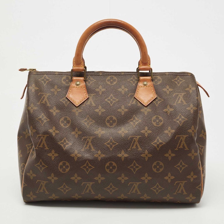 Louis Vuitton Monogram Speedy 30 Hand Bag M41526 LV Auth 33397 For Sale at  1stDibs