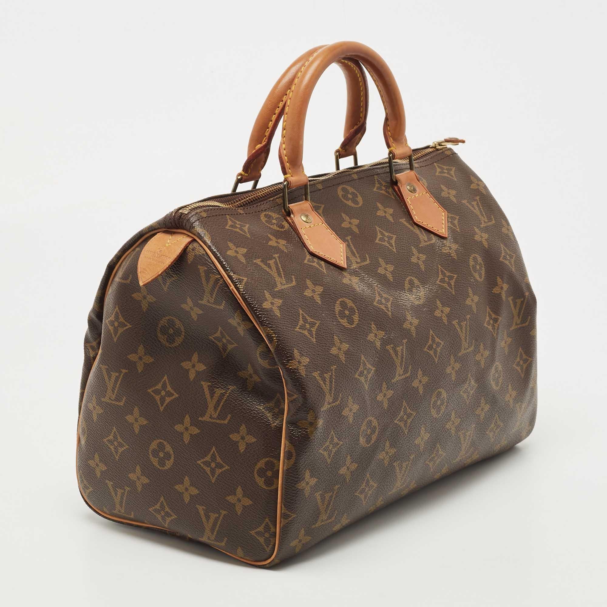 Louis Vuitton Monogram Speedy 30 Hand Bag M41526 LV Auth 33397 1