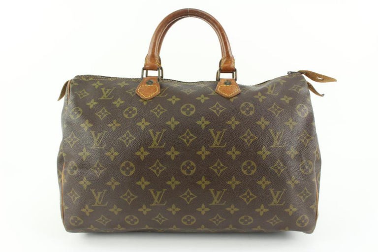 Louis Vuitton Monogram Speedy 35 Boston Bag 1230lv1