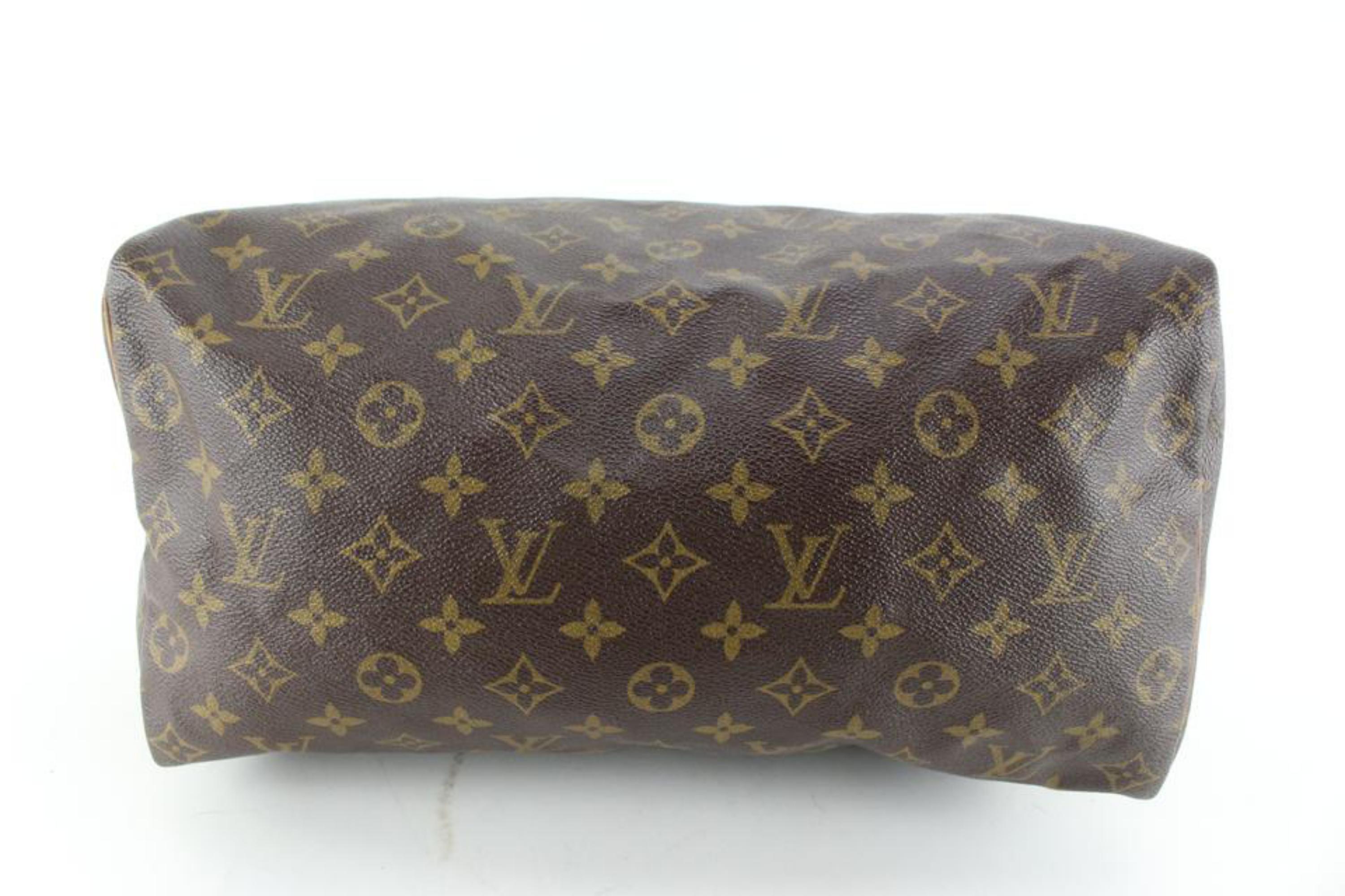 Louis Vuitton Monogrammierte Speedy 35 Boston Tasche 13lz712s für Damen oder Herren im Angebot