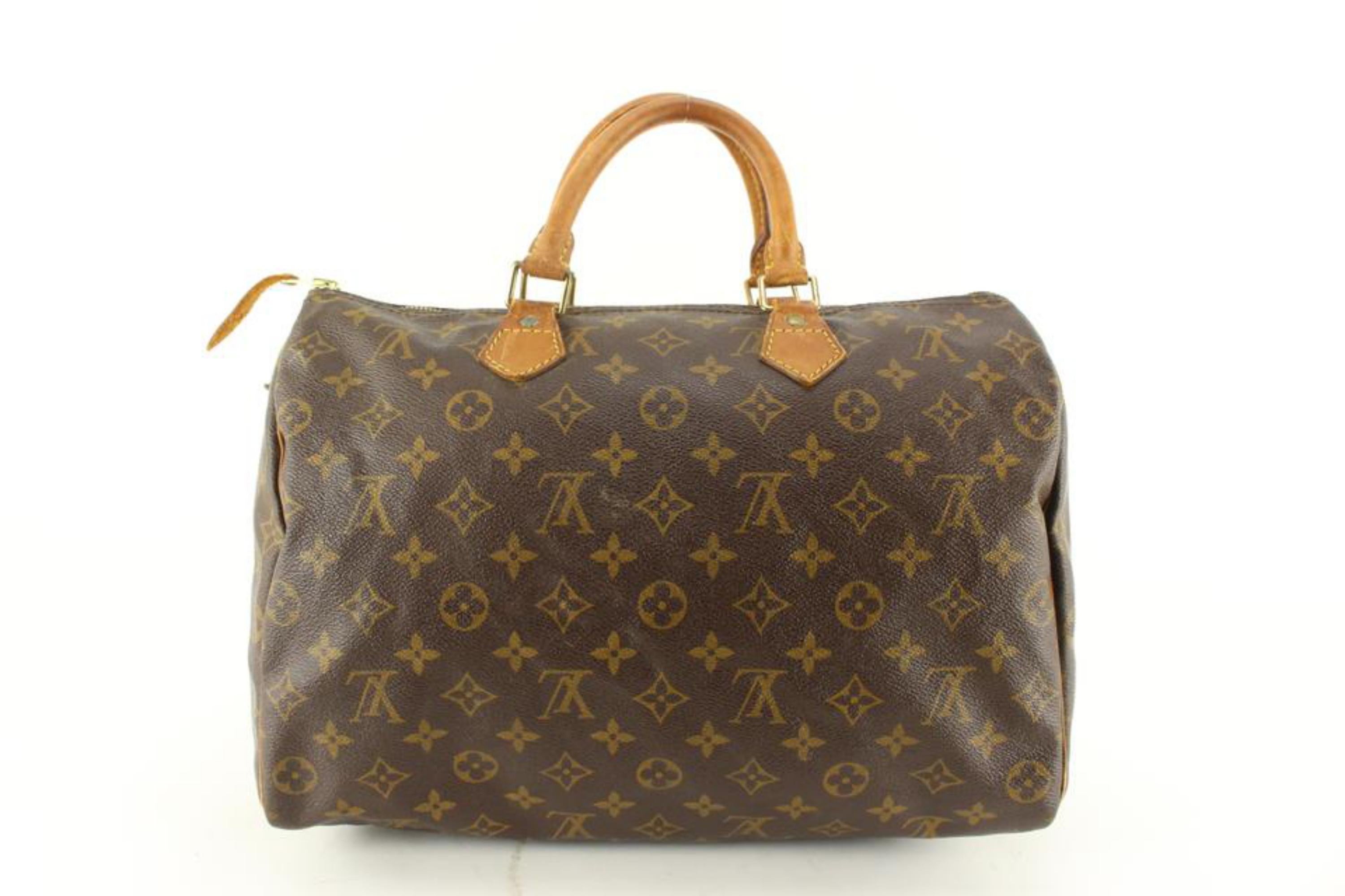 Louis Vuitton Monogram Speedy 35 Boston Bag 13lz712s For Sale 4