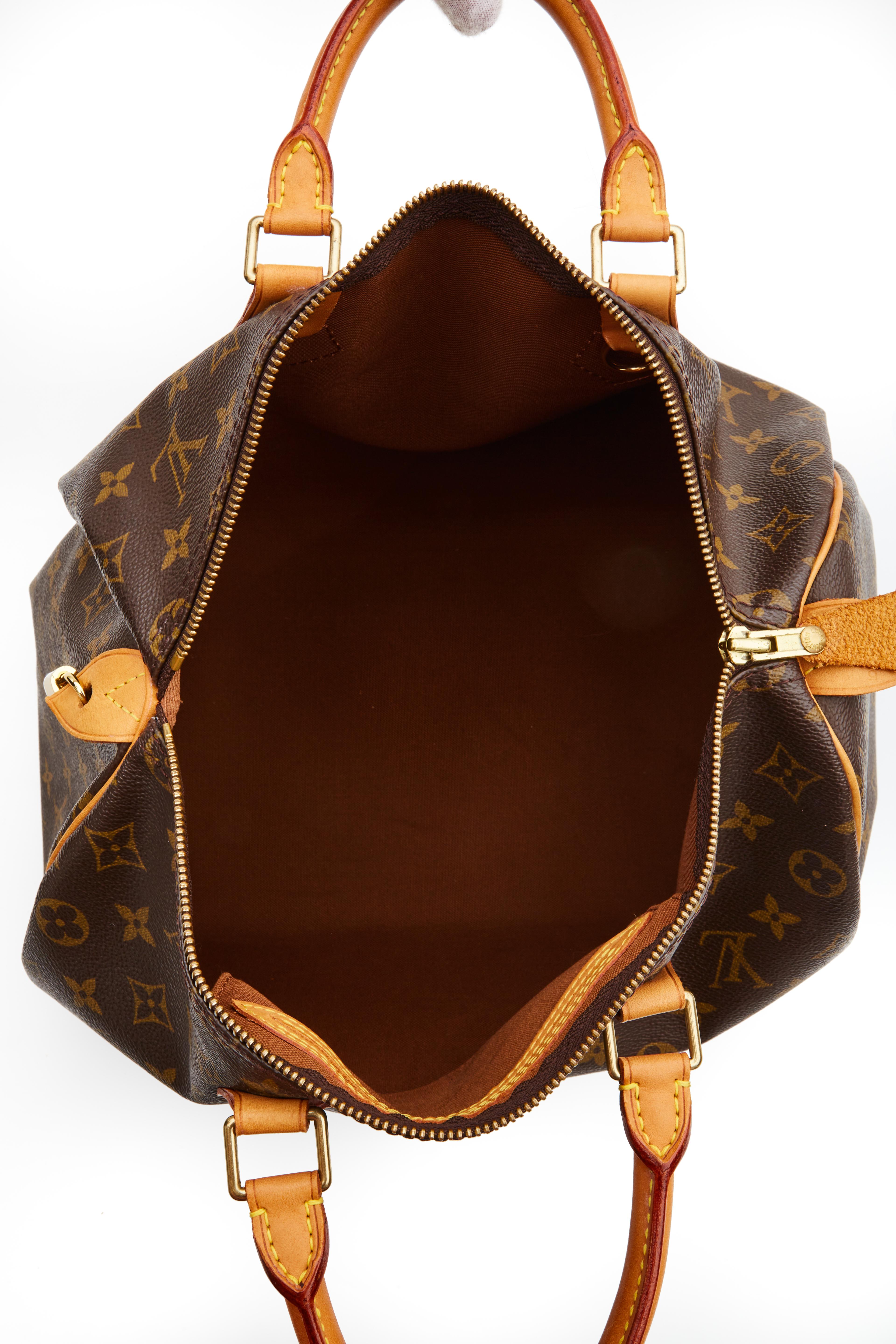 Brown Louis Vuitton Monogram Speedy 35 Handbag (2002)
