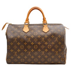 Used Louis Vuitton Monogram Speedy 35 Handbag (2002)