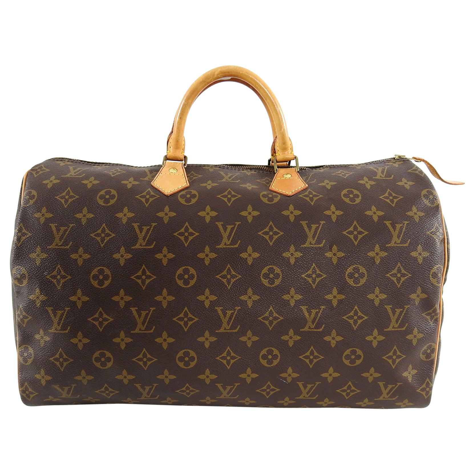 Louis Vuitton Monogram Speedy 40 Bag For Sale