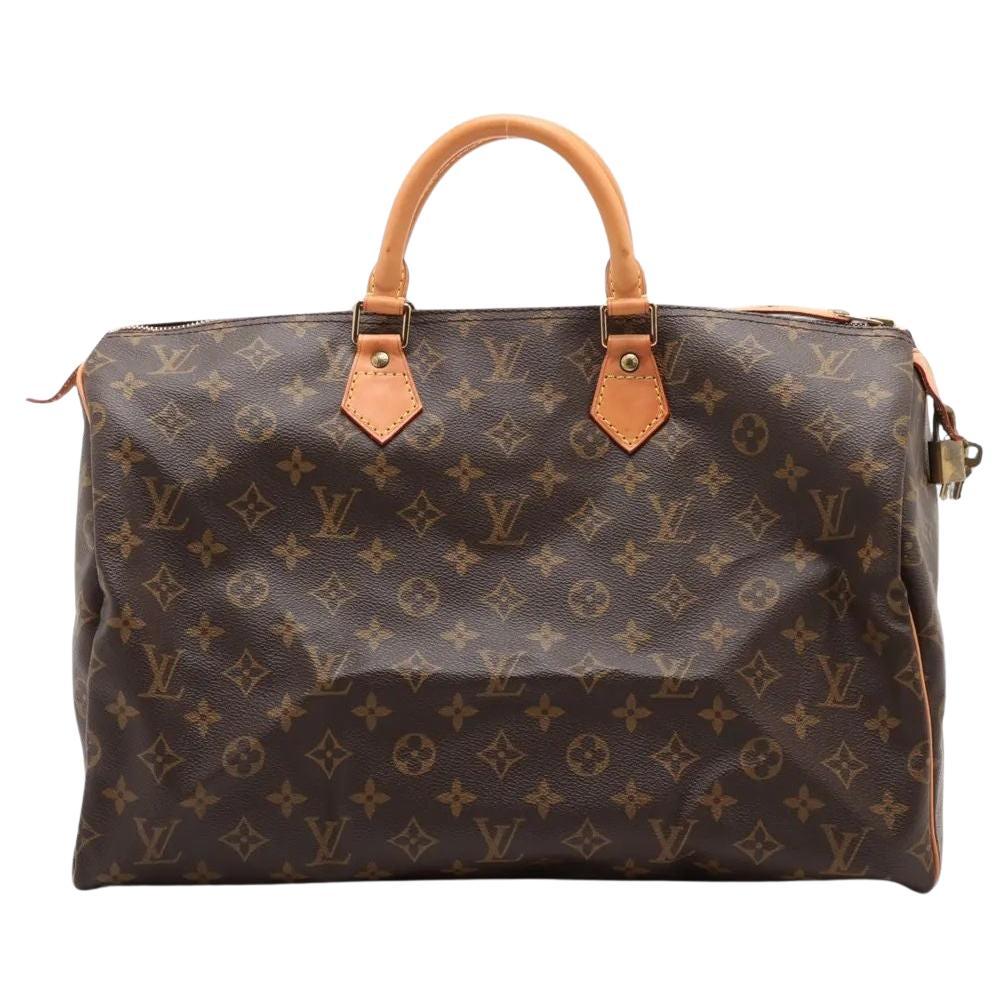 Monogrammierter Speedy 40 von Louis Vuitton im Angebot