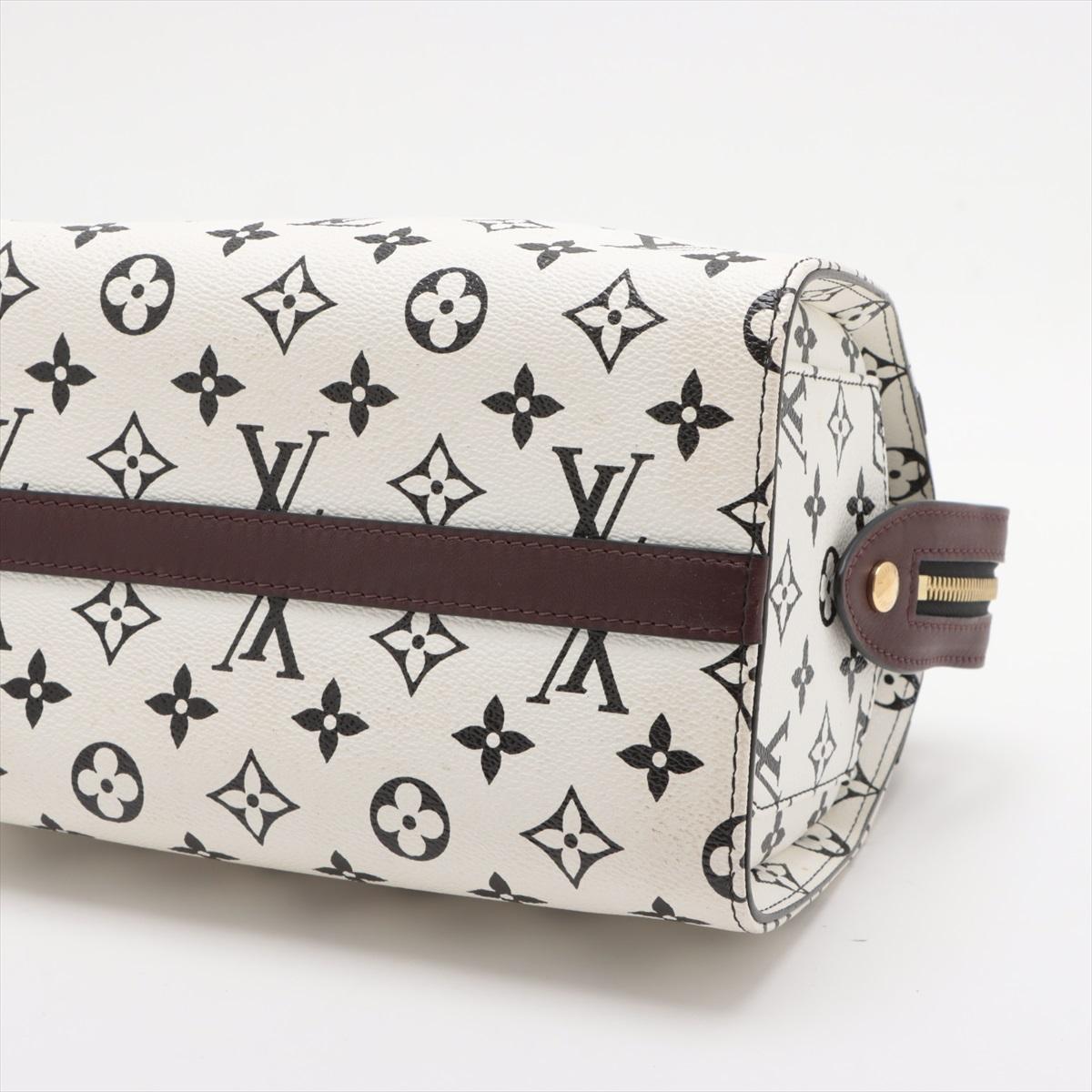 Louis Vuitton Monogram Speedy Amazon White x Brown In Good Condition In Humacao, PR