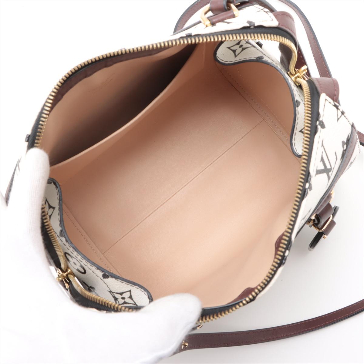 Louis Vuitton Monogram Speedy Amazon White x Brown 2