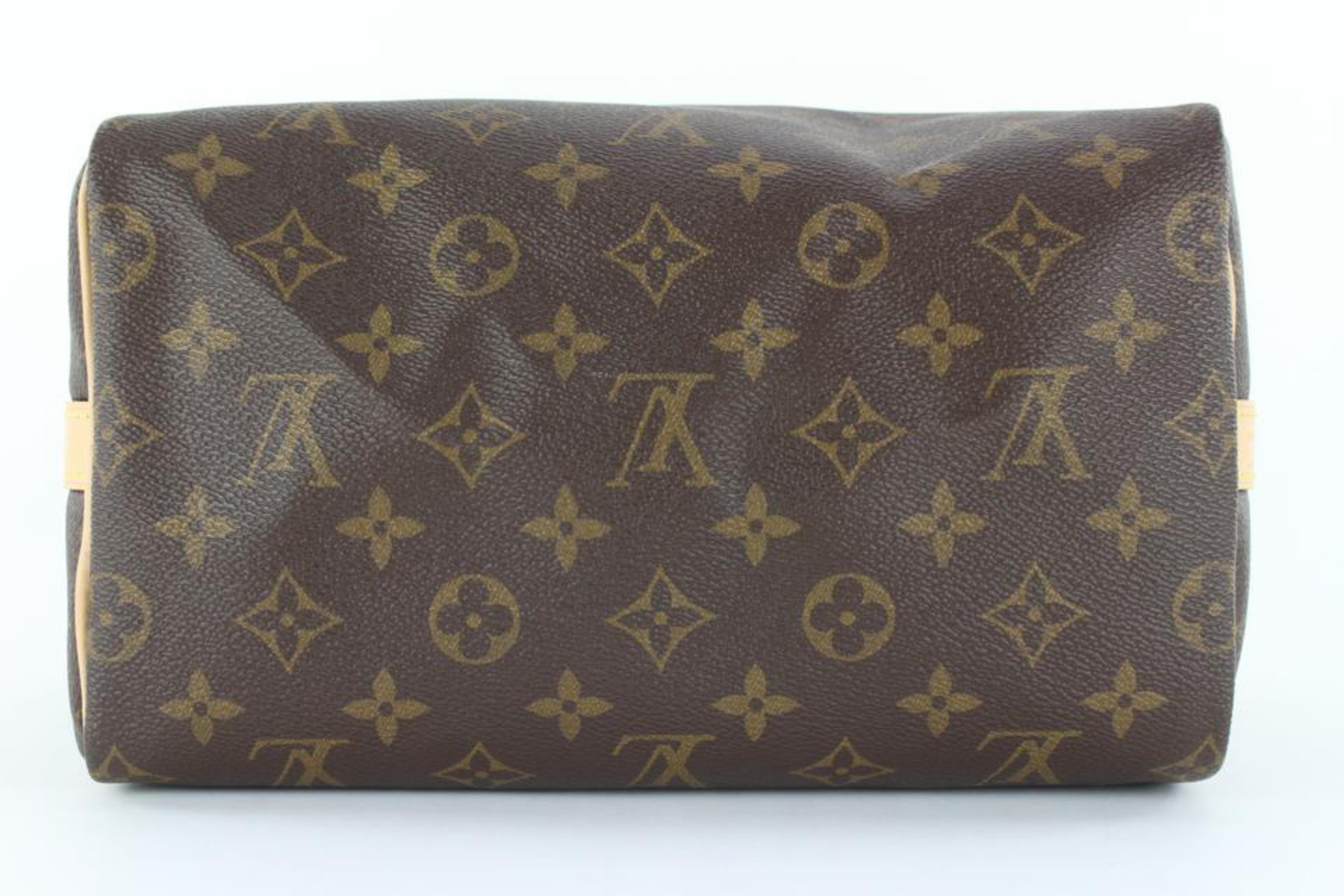 Louis Vuitton Monogram Speedy Bandouliere 25 6LVJ1021 3