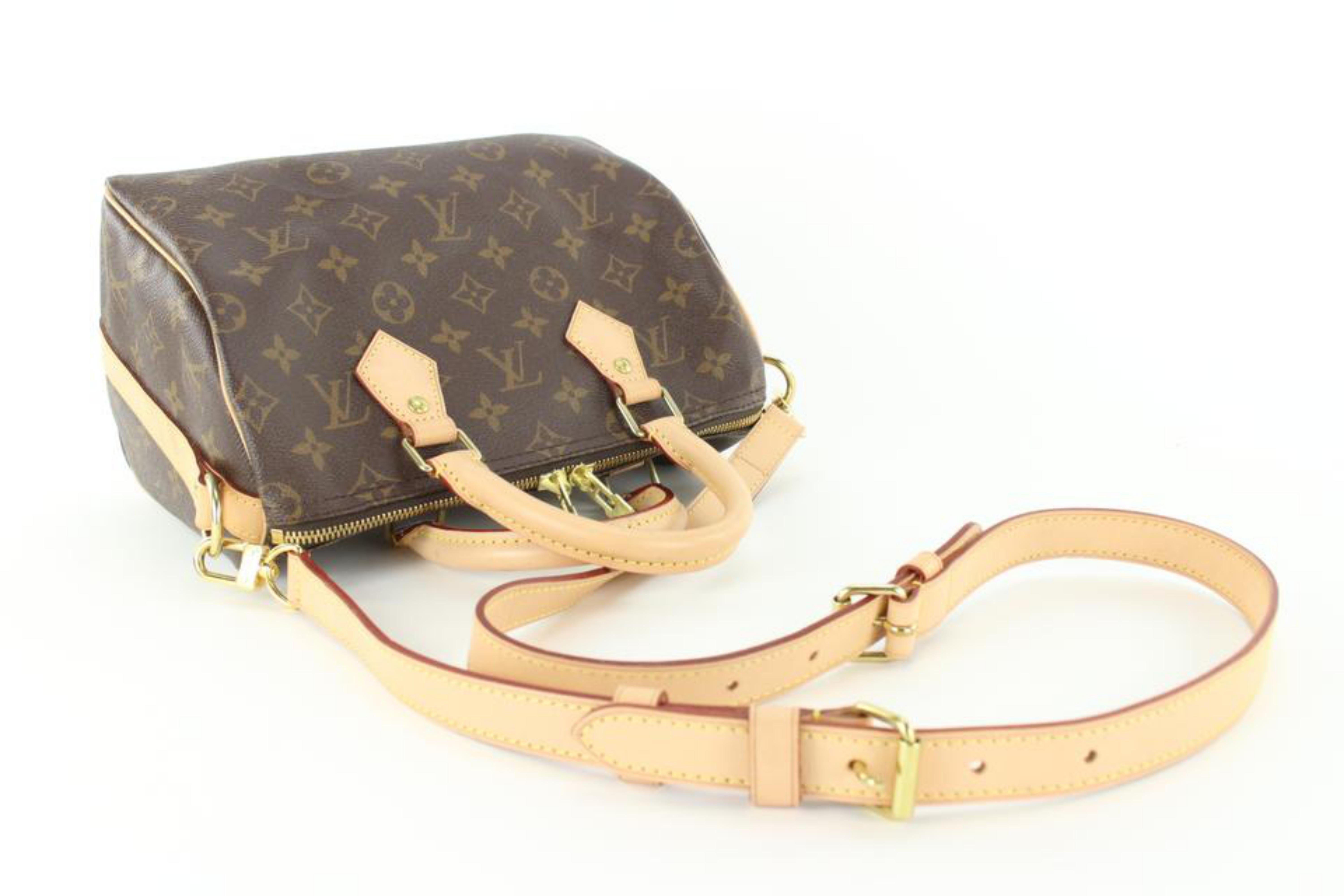 Women's Louis Vuitton Monogram Speedy Bandouliere 25 6LVJ1021 For Sale