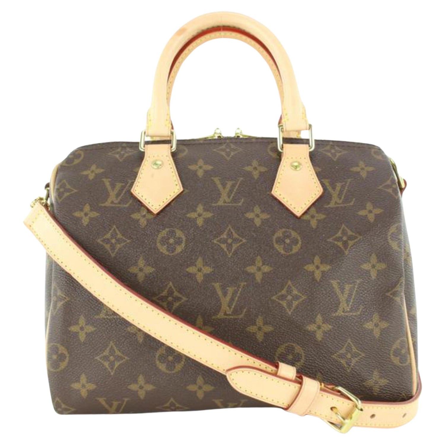 Louis Vuitton Speedy Eden Limited Edition Bandouliere Pesh Monogram Canvas Cross Body Bag
