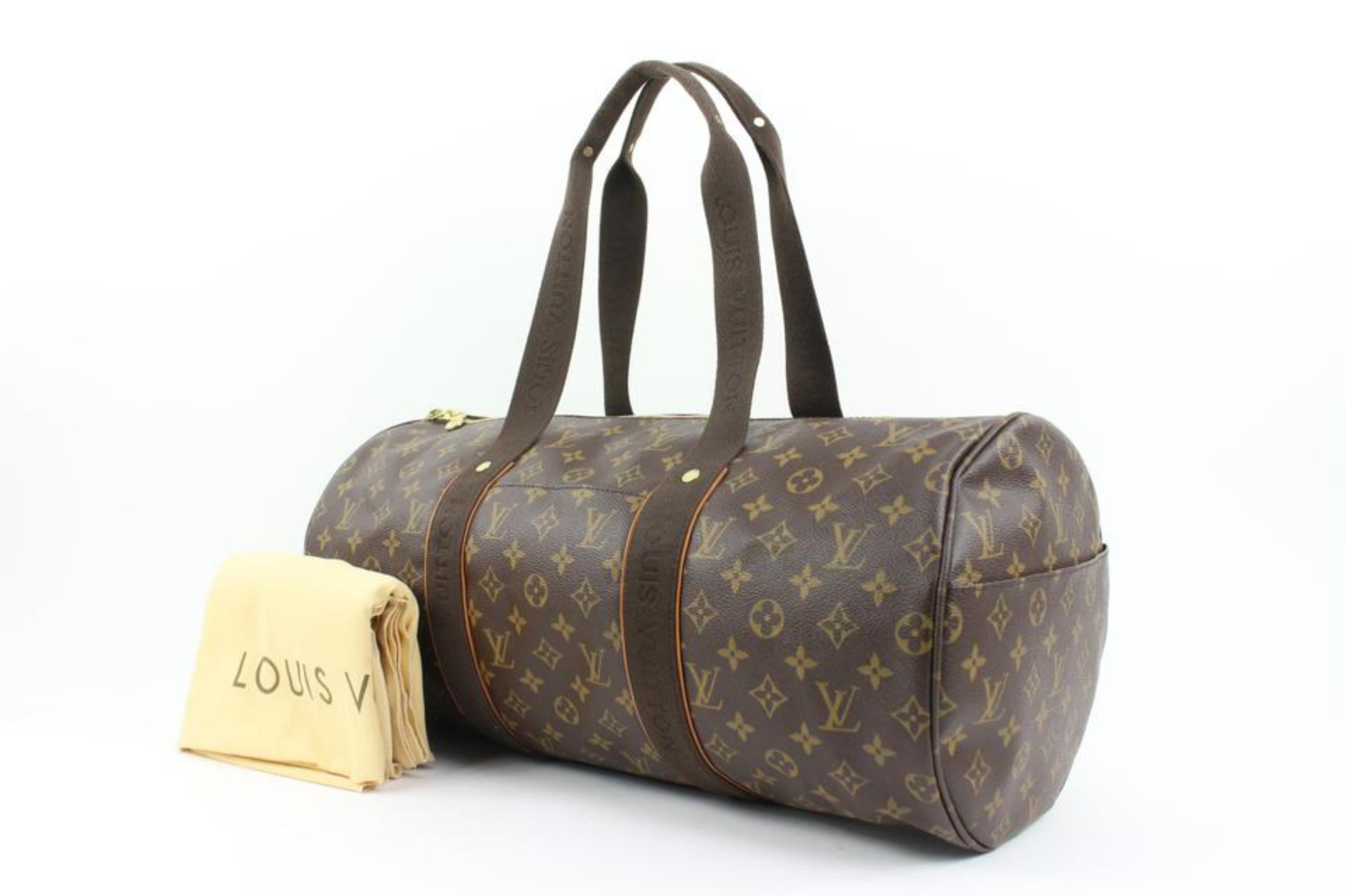Louis Vuitton Monogram Sporty Beaubourg Duffle Boston Duffle s29lv40
Date Code/Serial Number: AR3059
Made In: France
Measurements: Length:  19.5