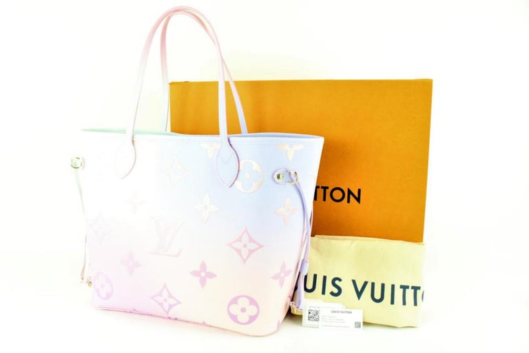 Louis Vuitton Monogram Spring In The City Sunrise Pastel Neverfull MM  19lk517s at 1stDibs