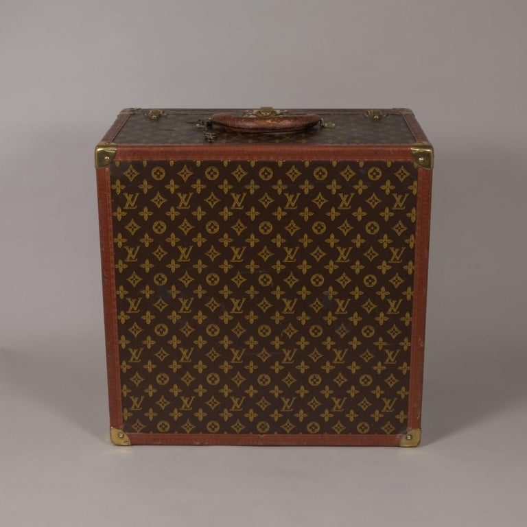 Louis Vuitton Monogram Square Hat Case, circa 1955 at 1stDibs